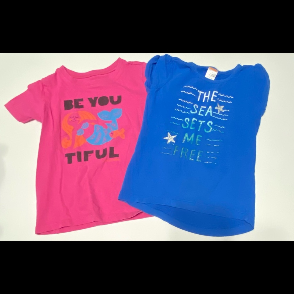 Two Girls Tee Shirts Size 4T/4